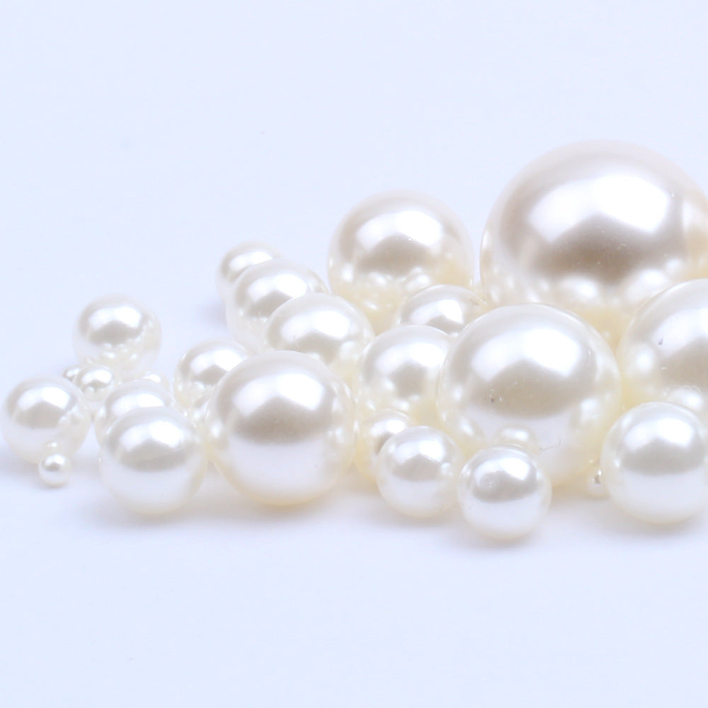 Wholesale 1.5-18mm Simulation Highlight Non-porous Pearl ABS Scatter Beads